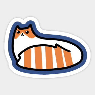 Striped Tail Kitty Sticker